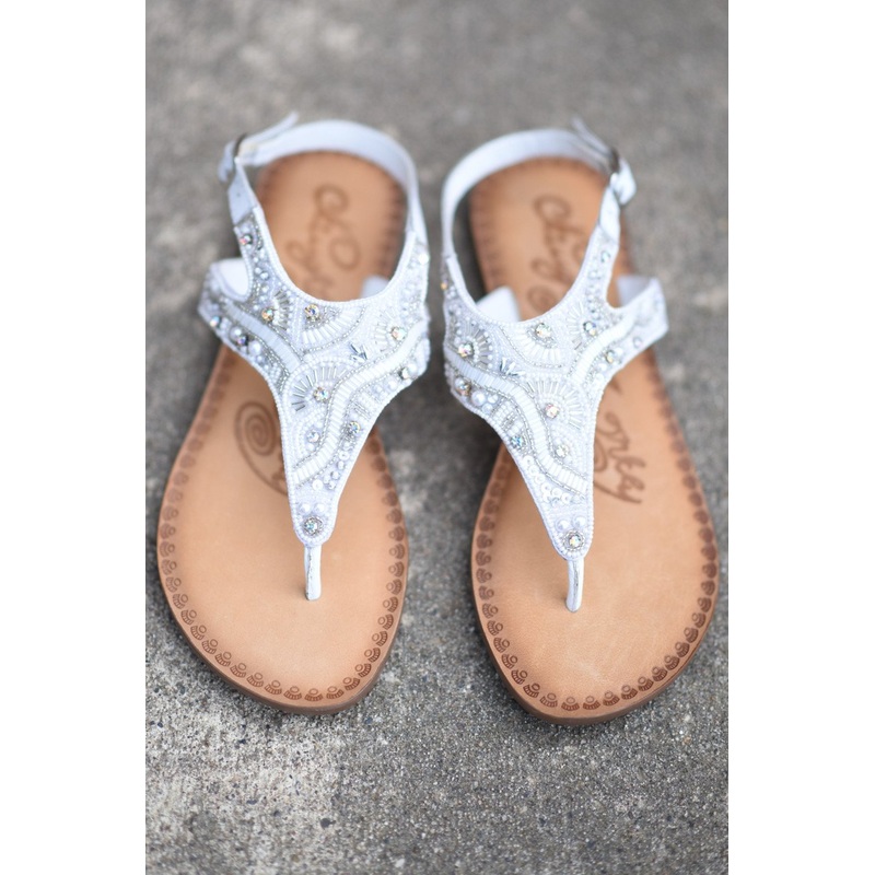 Adeley White Sandals