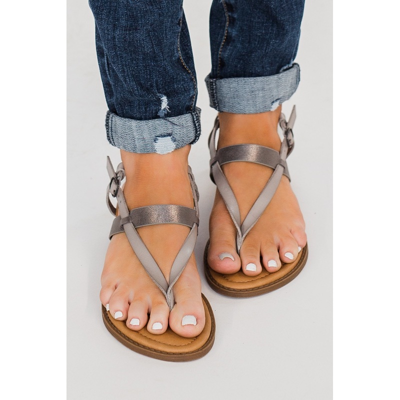 Blowfish Berg Sandals- Smoke & Pewter