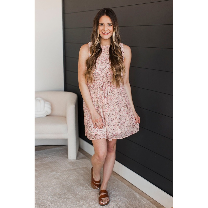 On The Dance Floor Floral Dress- Cream & Berry