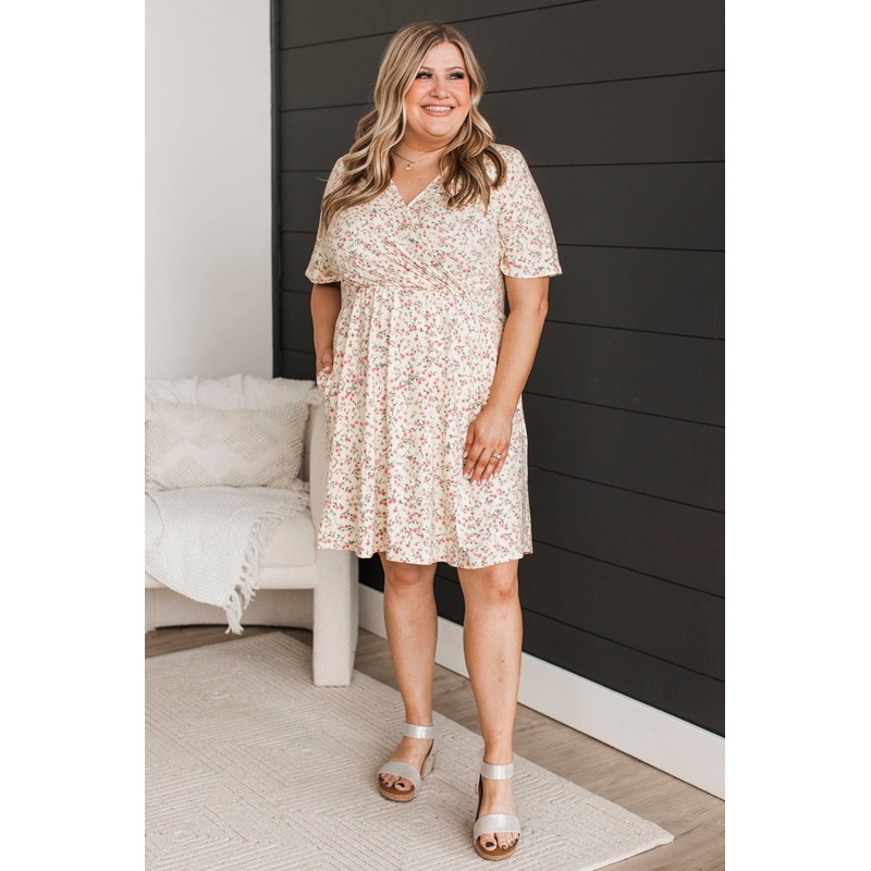Our Time Together Floral Dress- Light Yellow